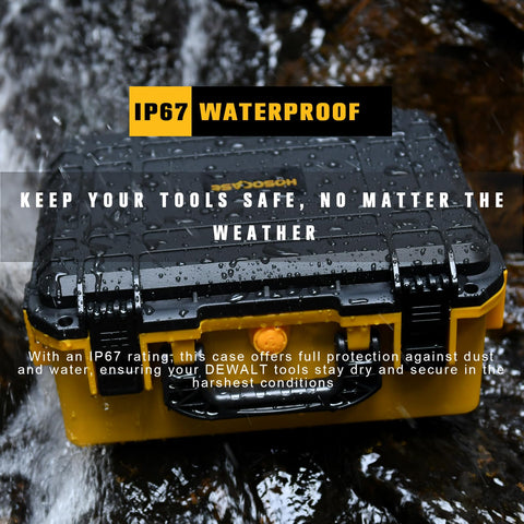 HOSOCASE Dewalt case compact and portable for job sites.