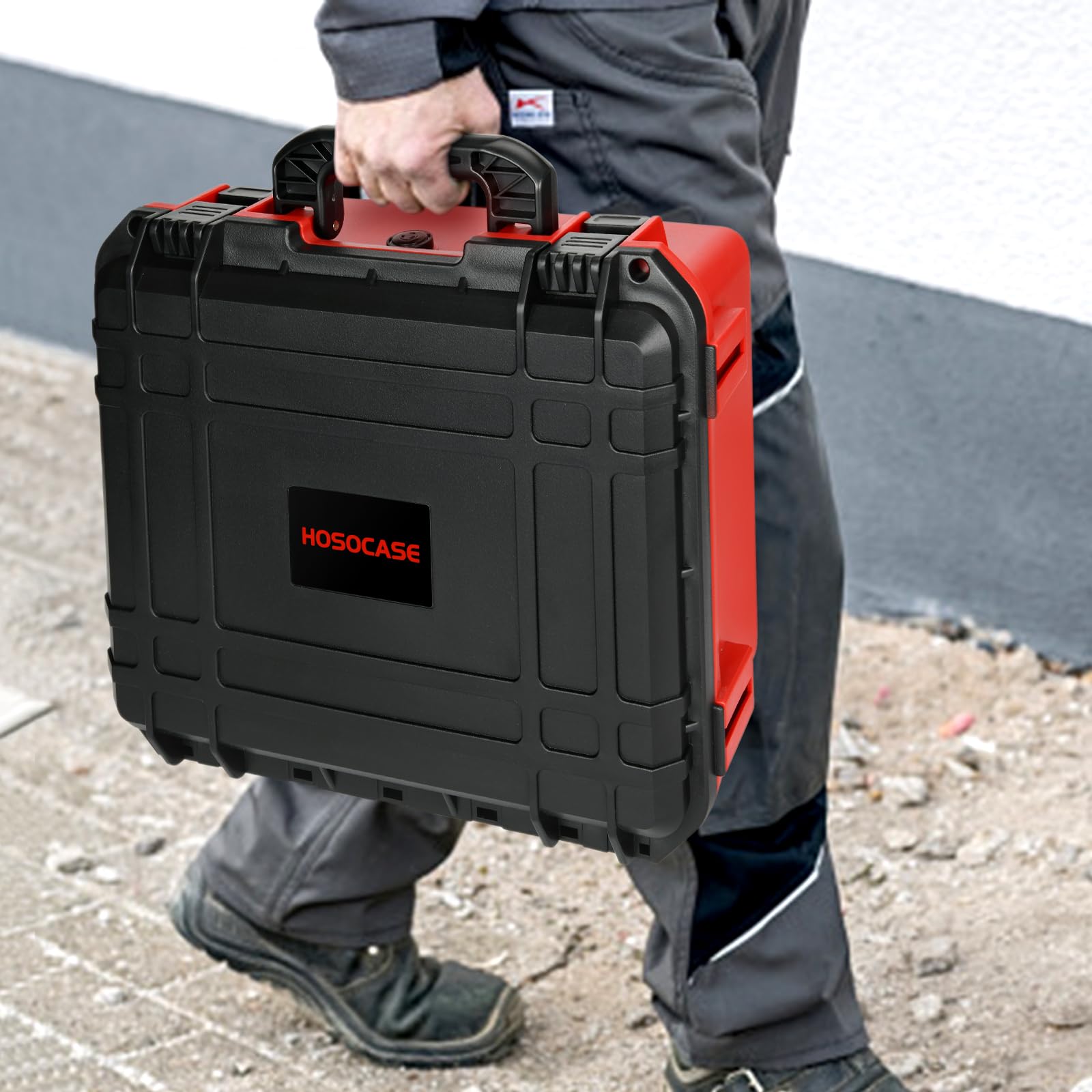 HOSOCASE case with Milwaukee M18 inside demonstrates practical protection during transit.