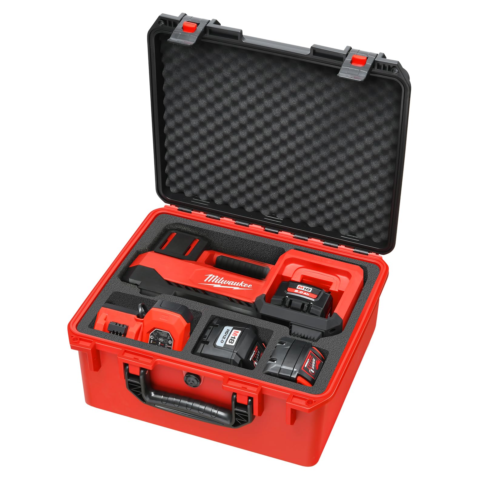 HOSOCASE Milwaukee inflator case custom-fit for 2848-20, secure transport.