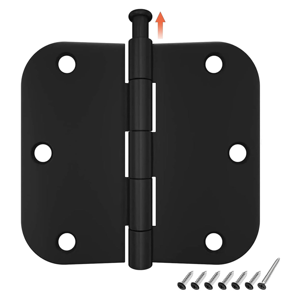 HOSOM 18-pack black matte door hinges ready for interior door upgrades.