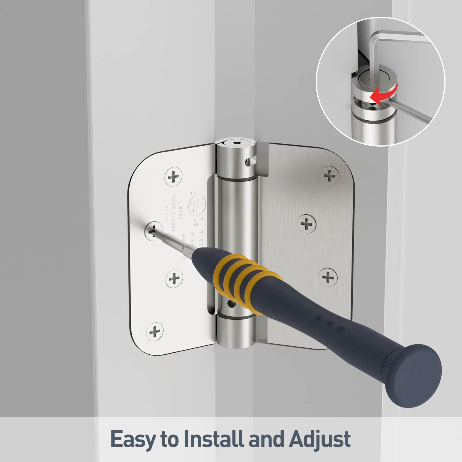 HOSOM ANSI Grade 1 UL-listed hinge set signifies trusted engineering.