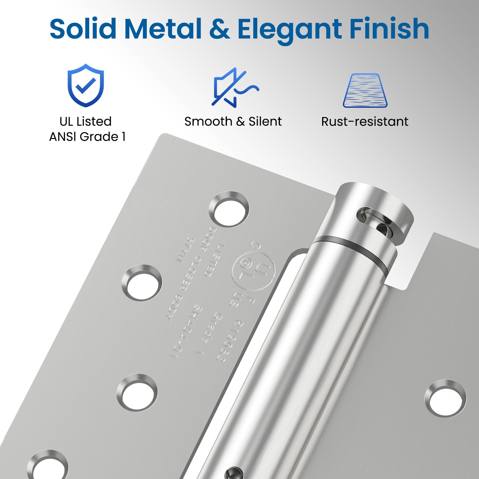 HOSOM brushed nickel finish offers rust resistance and durability