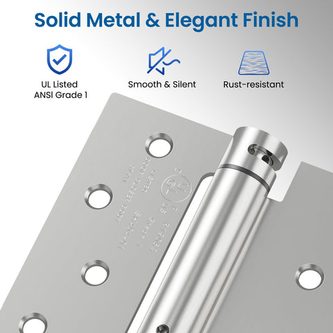 HOSOM brushed nickel finish offers rust resistance and durability
