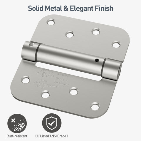 HOSOM brushed nickel finish close-up communicates durable hardware and aesthetic.