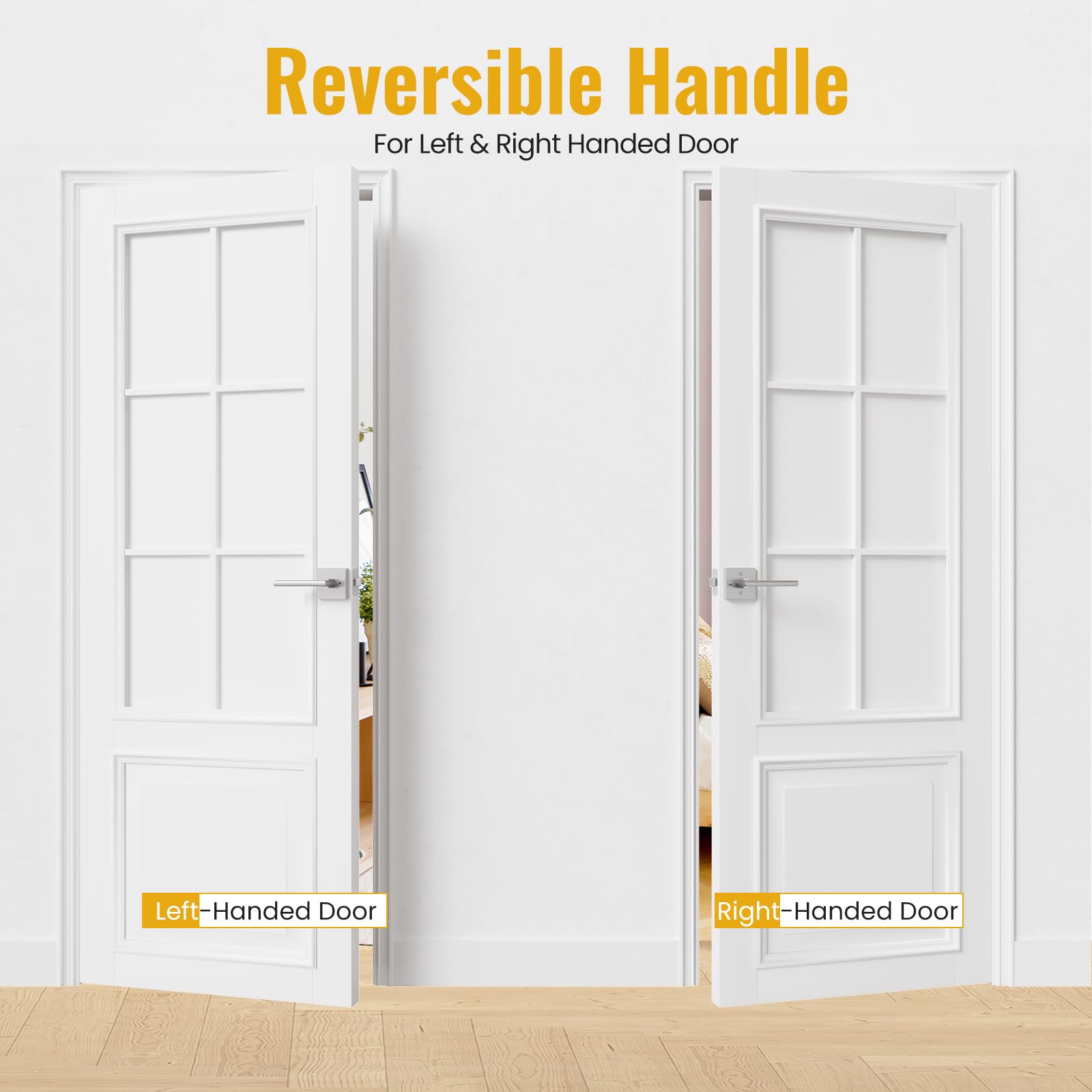 HOSOM easy-install interior door handle requiring only a screwdriver