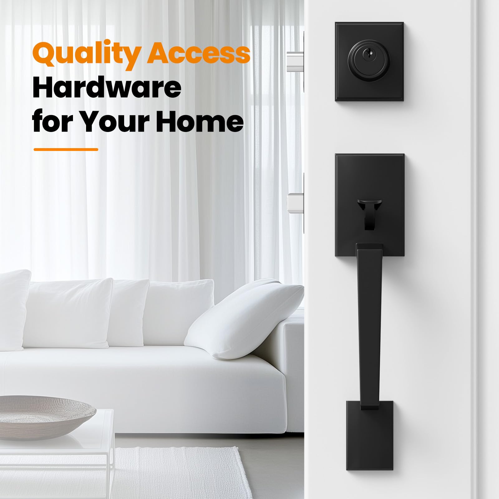 Easy one-screwdriver installation helps upgrade your entry hardware quickly.