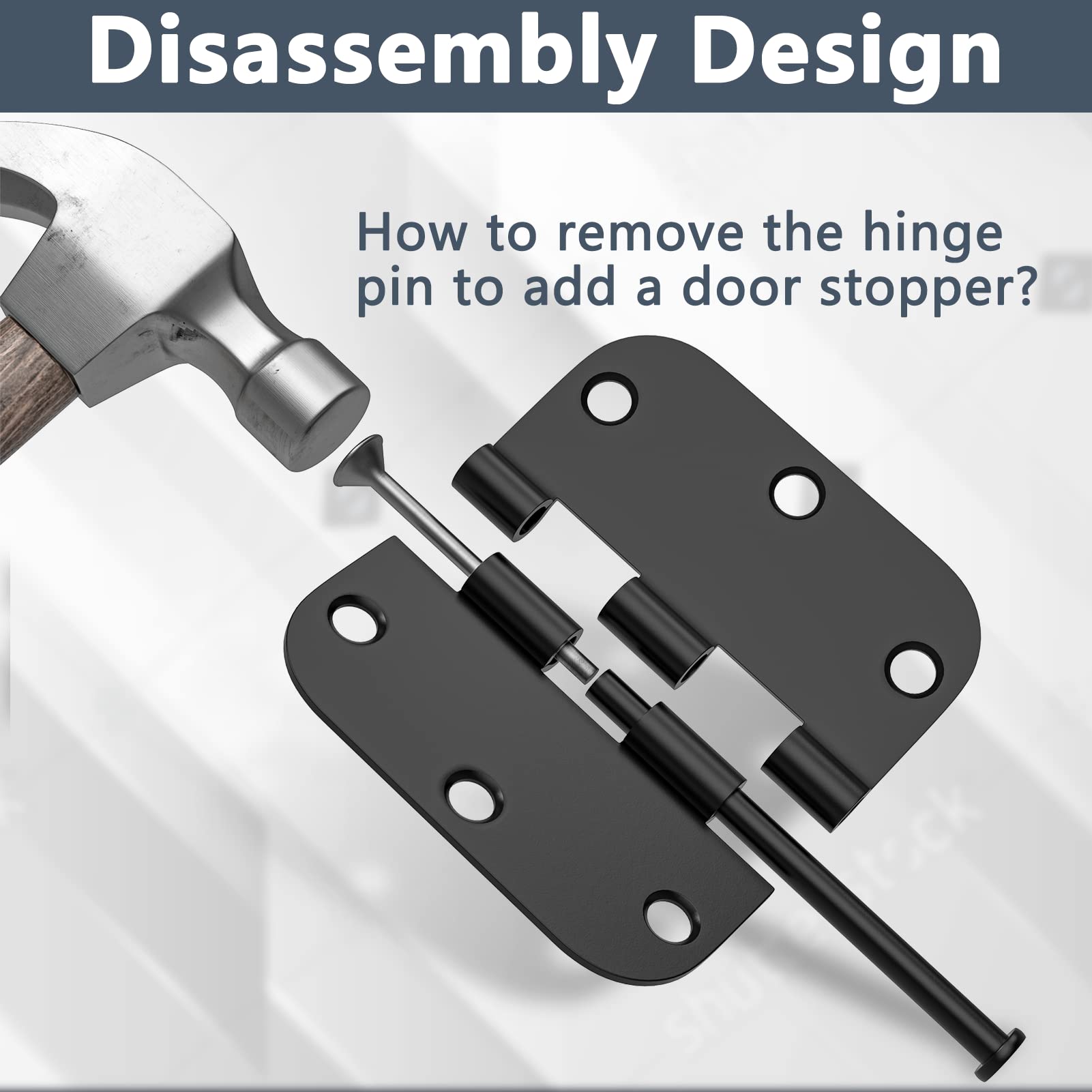 HOSOM interior and exterior hinge suitable for offices, kitchens, and more.