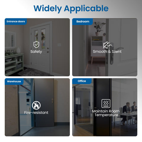 HOSOM hinges support both left- and right-handed doors for versatility