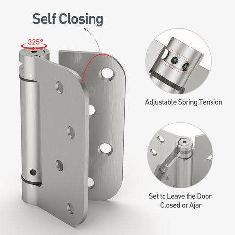 HOSOM self-closing hinges adjustable-tension close-up highlights precise tension control.