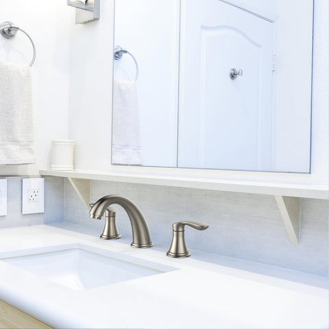 Hosslly brushed nickel finish close-up shows durable resistance to fingerprints.