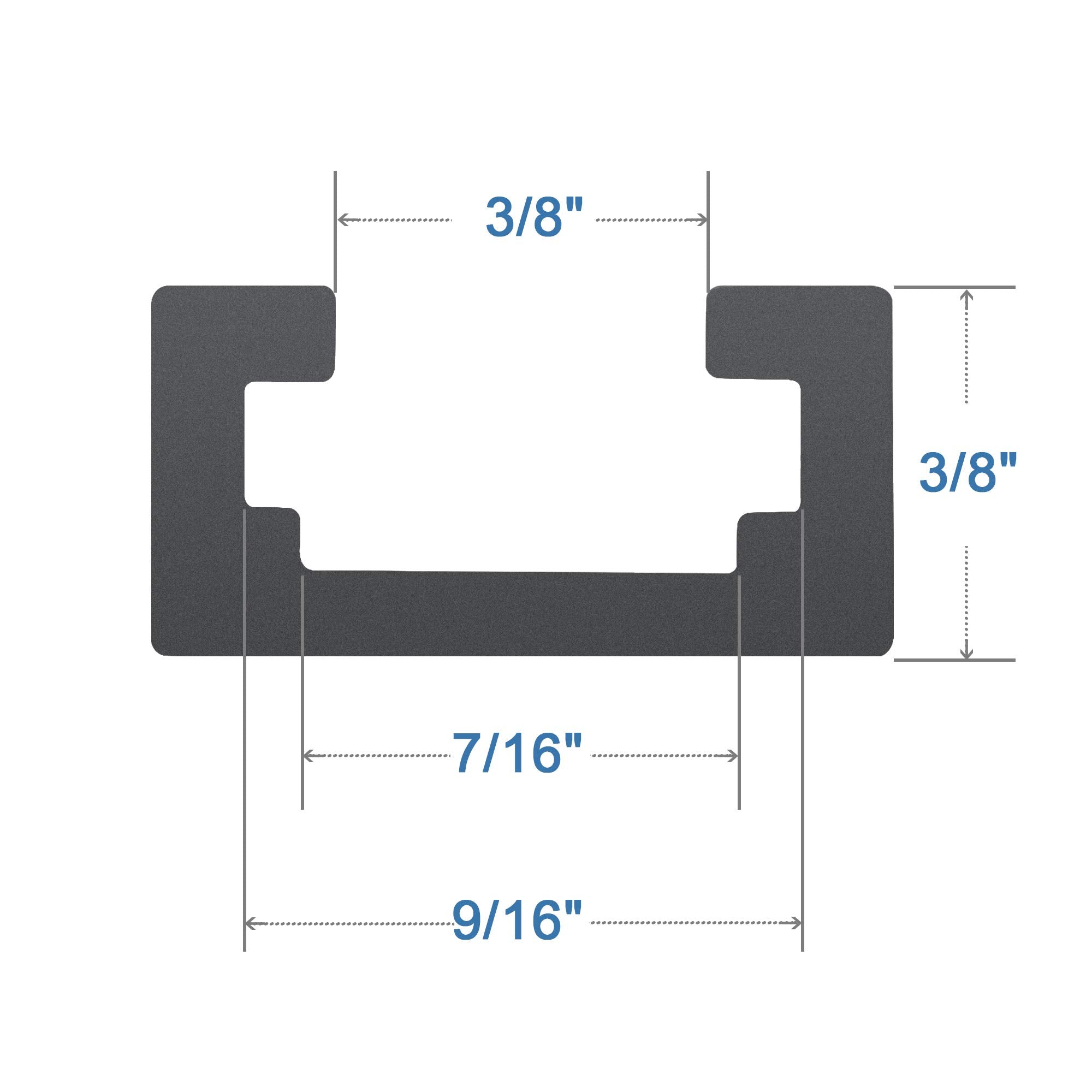 Hot Favorable aluminum 6063 T-Track in black anodized finish boosts durability.