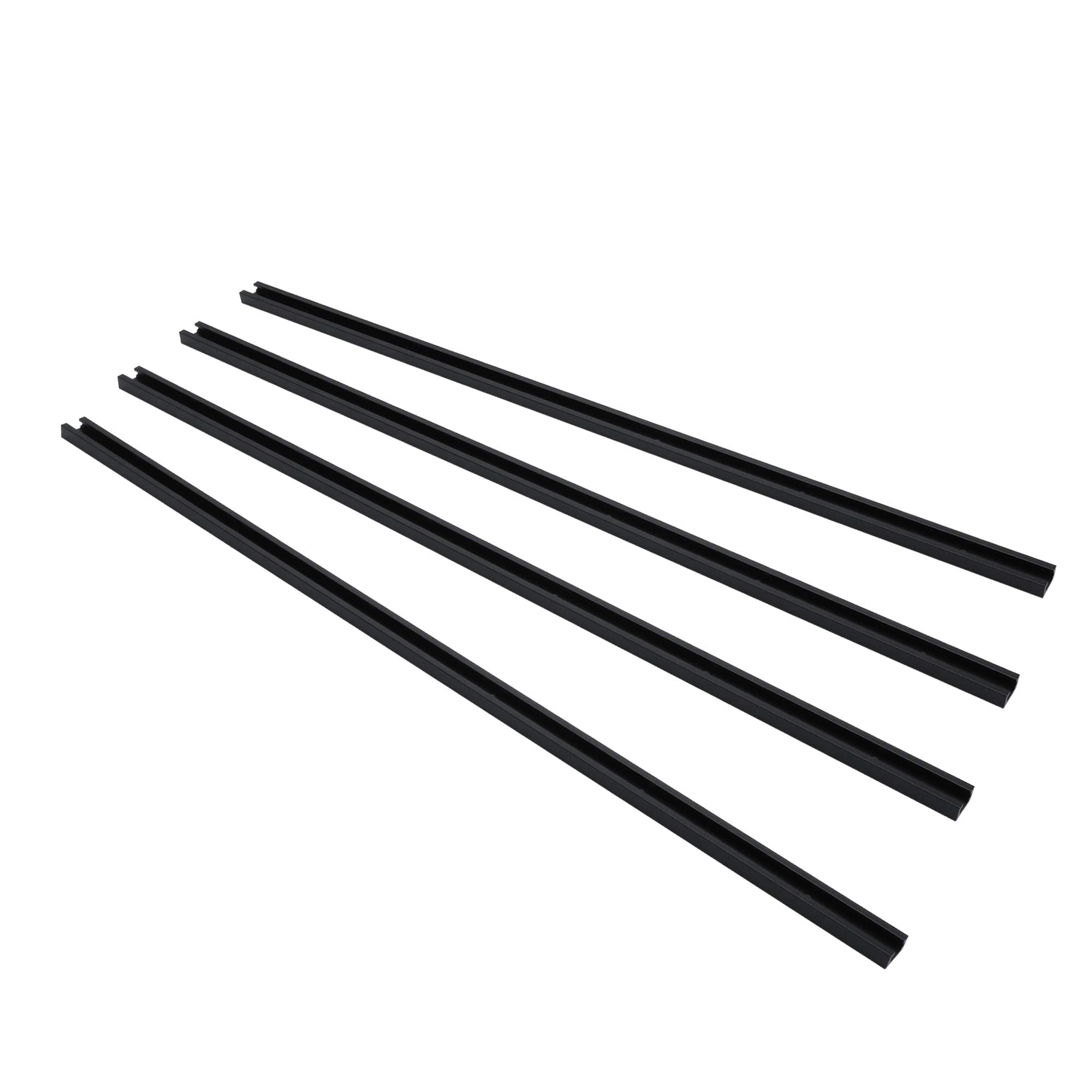 Hot Favorable double-cut profile T-Track with inside groove enhances versatility.