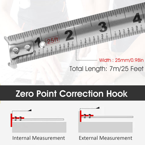 HOTBEST waterproof and rustproof tape measure ready for wet or dusty job sites.