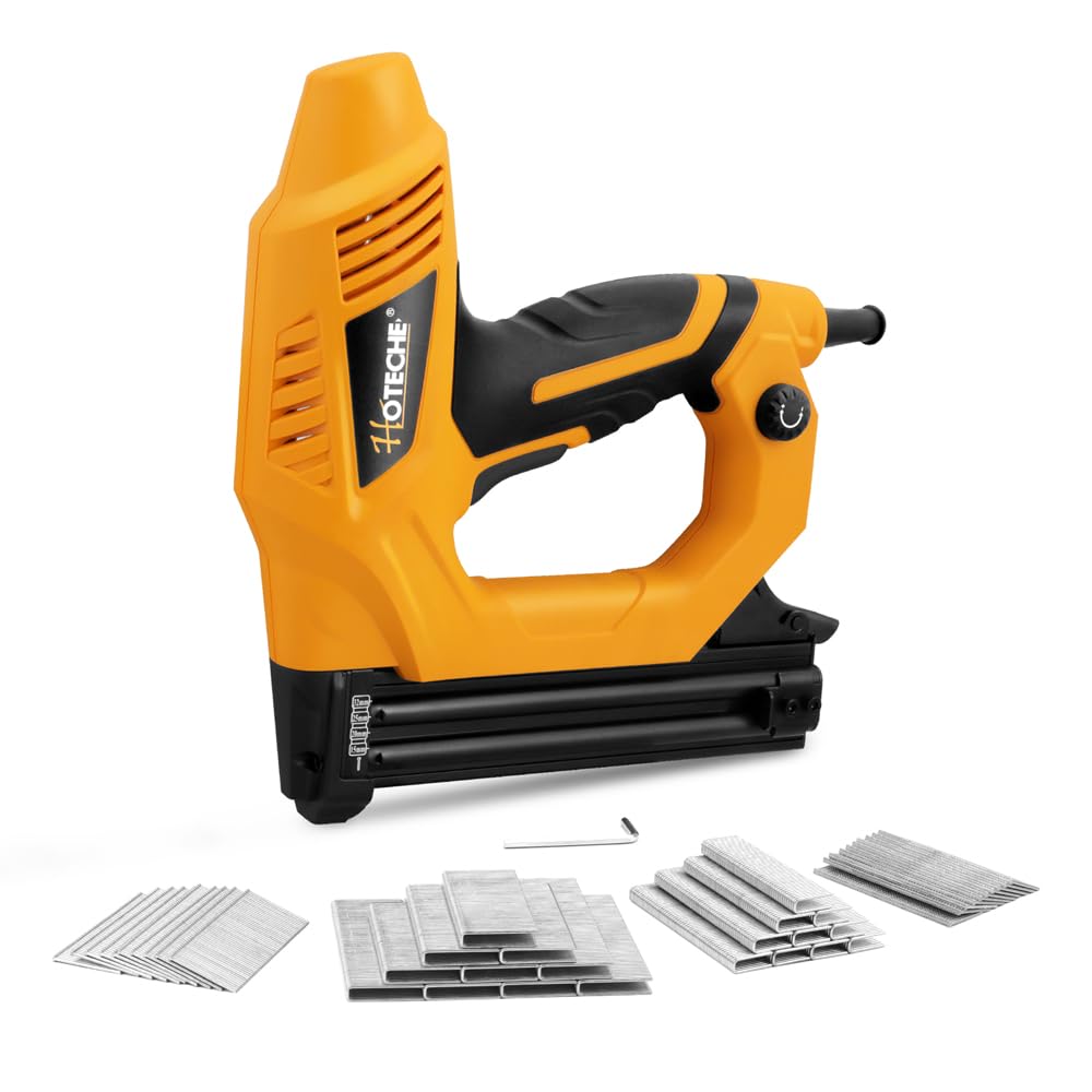 Hoteche 18GA 2-in-1 brad-nailer-stapler for upholstery tasks.