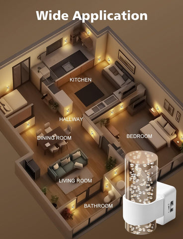 HOTEKME 1W, 25,000+ hour light ensures long-lasting nightly use