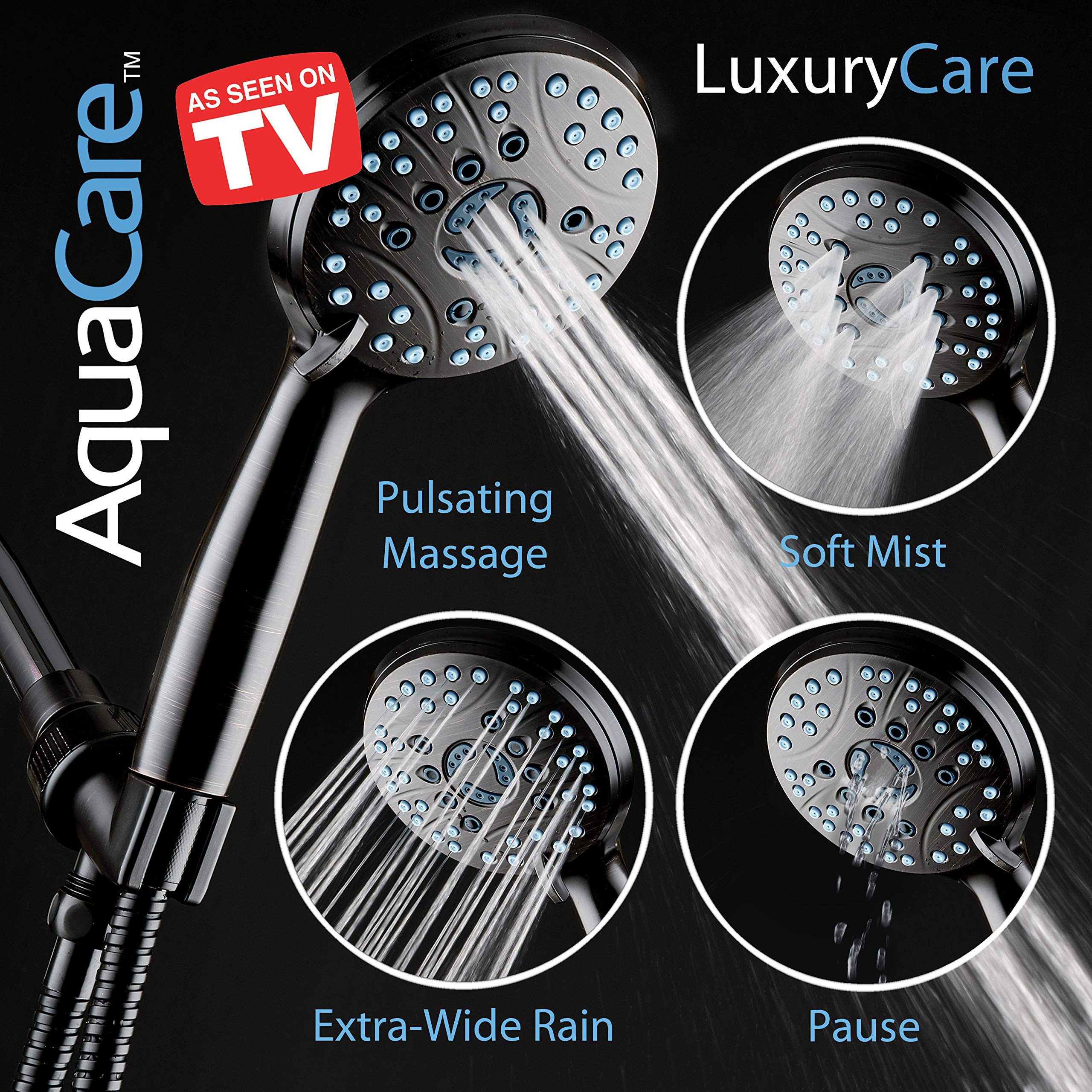 Hotel Spa Aquacare 72-inch hose reaching corners and pets