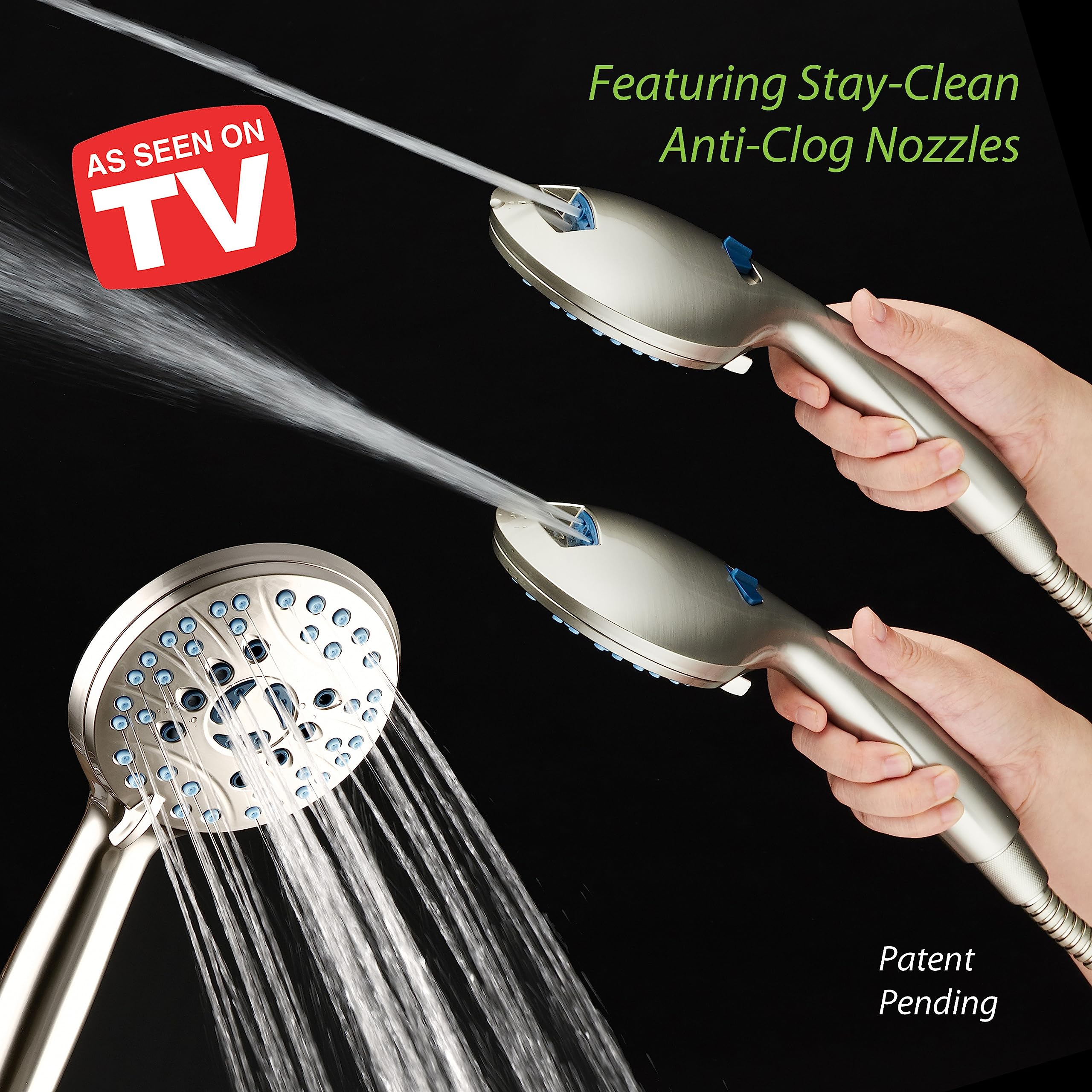 Hotel Spa AquaCare eight-mode Powerhead enabling versatile shower options