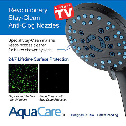 Hotel Spa Aquacare built-in power wash cleans tubs and tiles from six feet