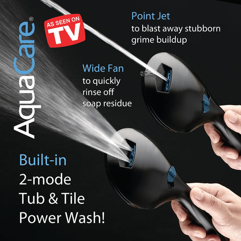 Hotel Spa AquaCare eight mode dial enables precise spray control