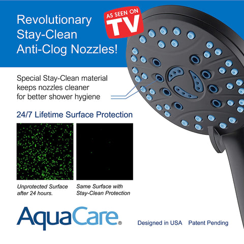 Hotel Spa AquaCare extra long hose provides reach for hard to access areas