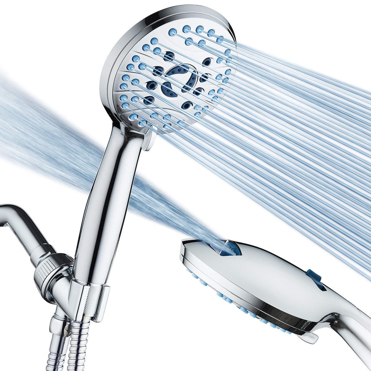 Hotel Spa AquaCare handheld shower head with high-pressure design for powerful rinsing.