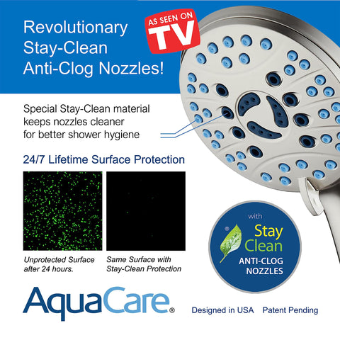 Hotel Spa AquaCare power wash for tub and tile cleans surfaces from six feet away.