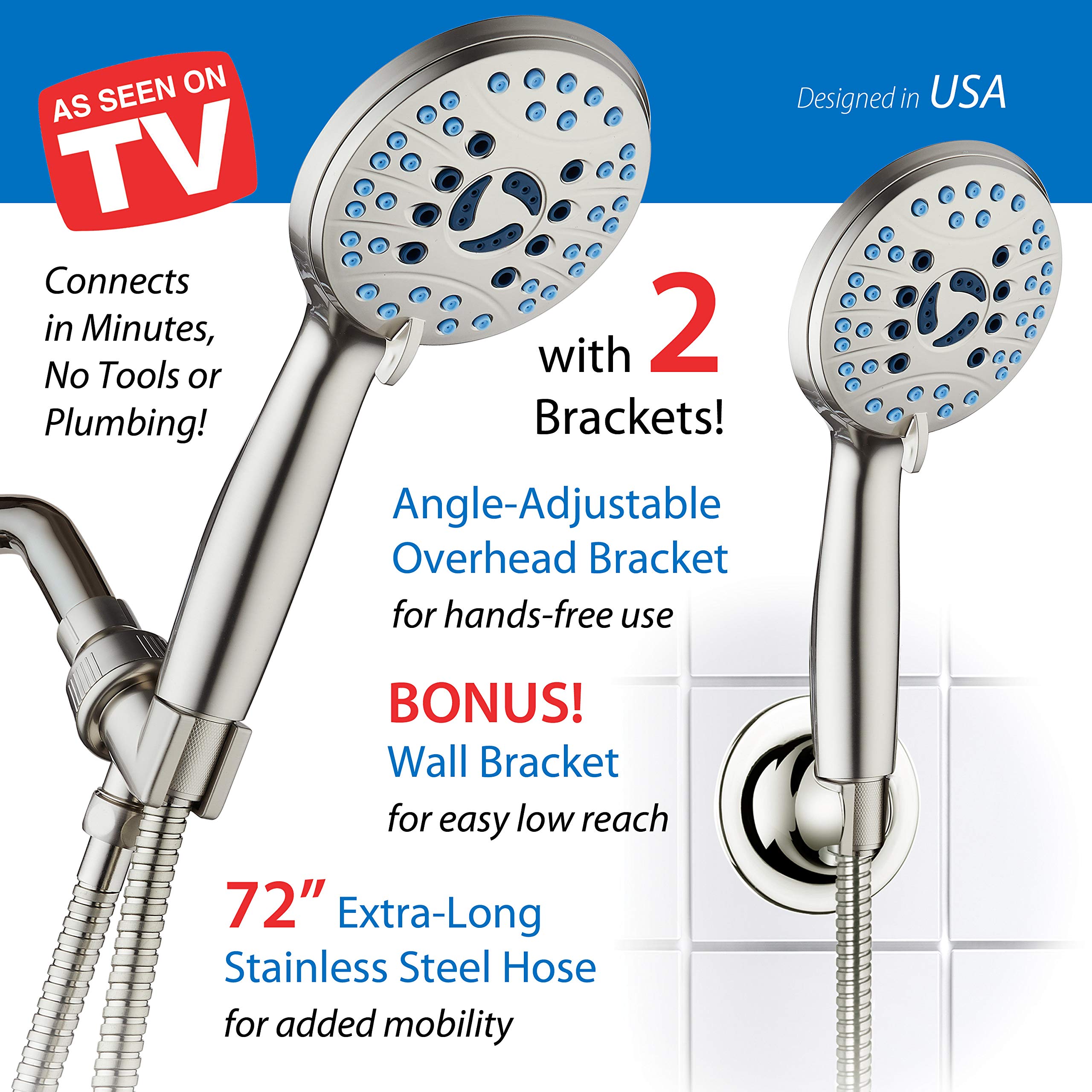 Hotel Spa AquaCare 1.8 GPM flow balances power and water use