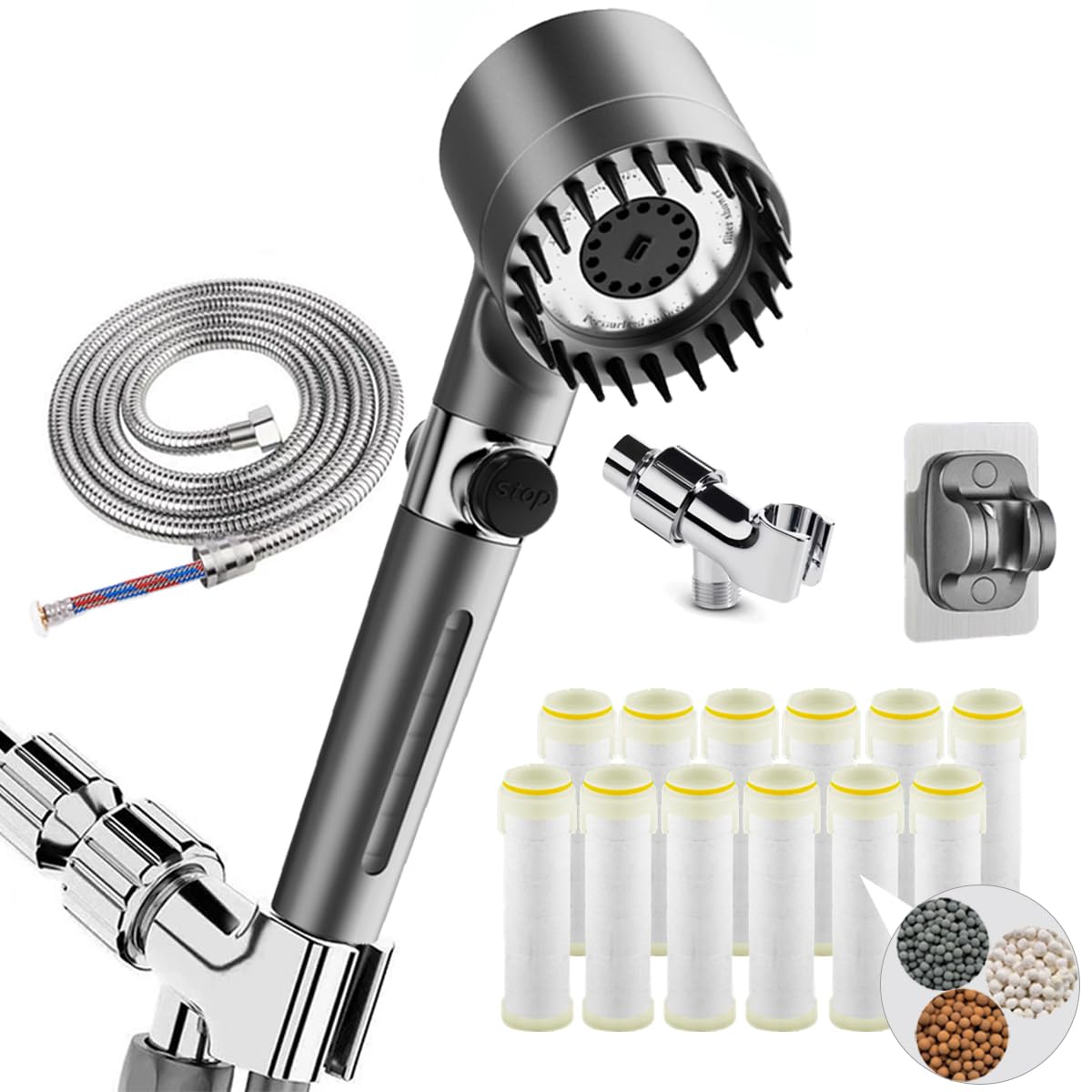 HOTIMO filtered shower head handheld for a purified shower experience