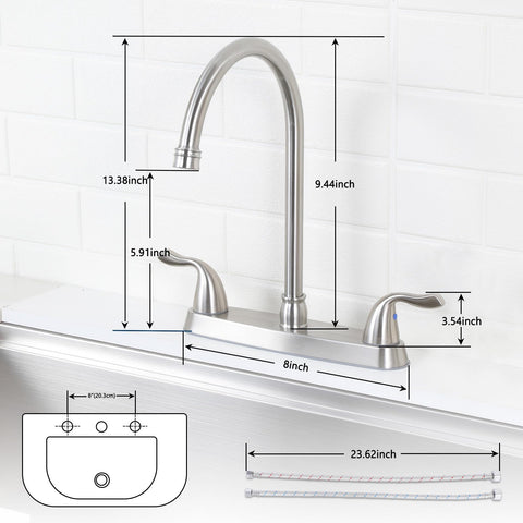 HOTIS HOME ceramic-disc valve ensures smooth, drip-free operation.