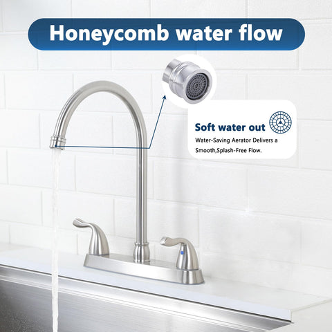 HOTIS HOME stainless-steel sink faucet ideal for RV campers.
