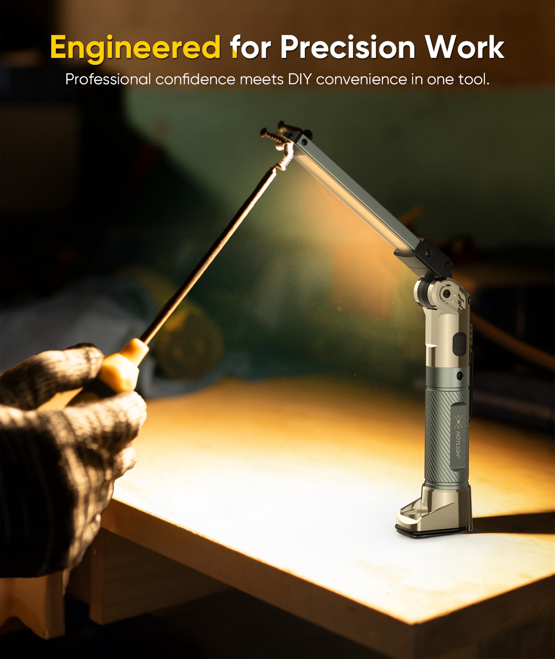 HOTLIGH light features 180 degree rotation for flexible aiming