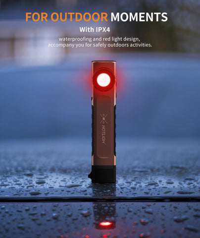 IPX4-rated construction protects against splashes during outdoor tasks.