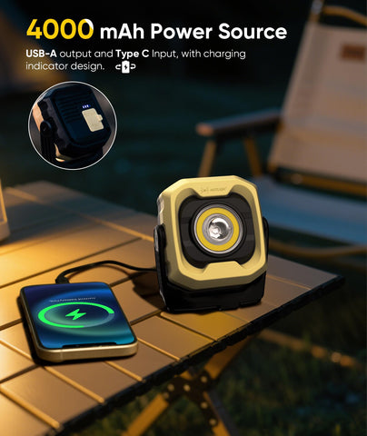 HOTLIGH magnetic base enables hands free use on metal surfaces during repairs