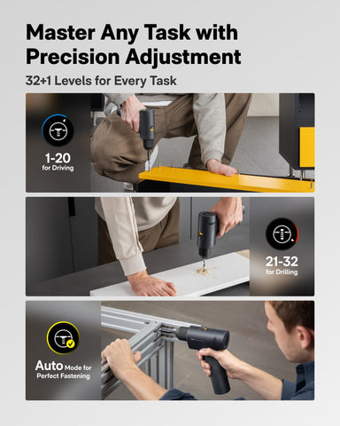 HOTO 16V auto-stop technology helps prevent overdriving during tasks.