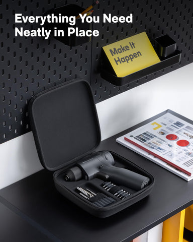 HOTO 16V organized case for easy storage and transport.