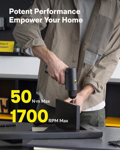 HOTO 16V digital display shows torque levels for precise control.
