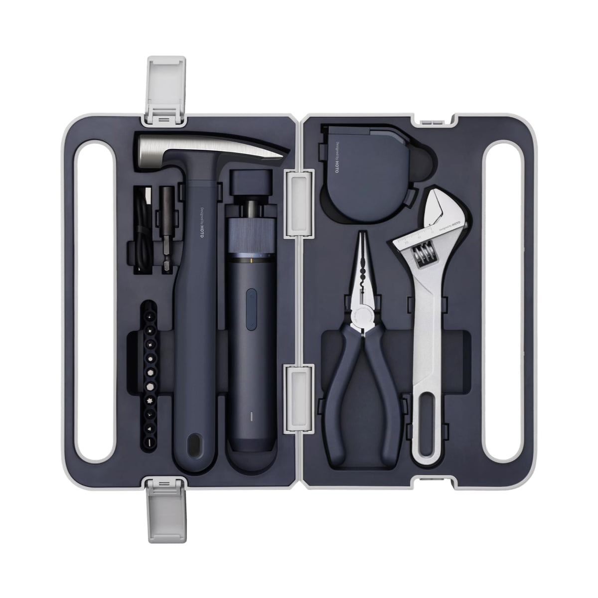 HOTO 18-piece tool kit in a compact case for easy storage and DIY tasks.