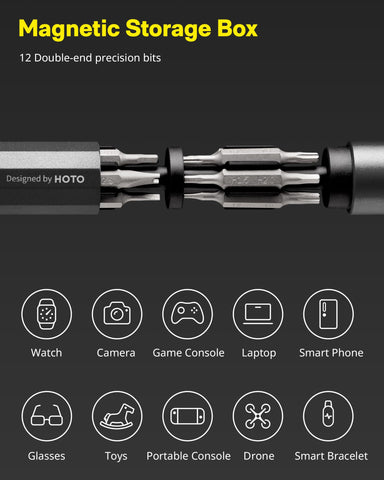 HOTO anti-slip ergonomic grip enables comfortable, one-handed use.