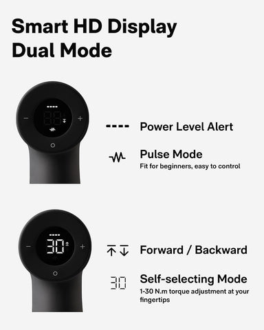 Front view highlights compact profile and integrated battery design.