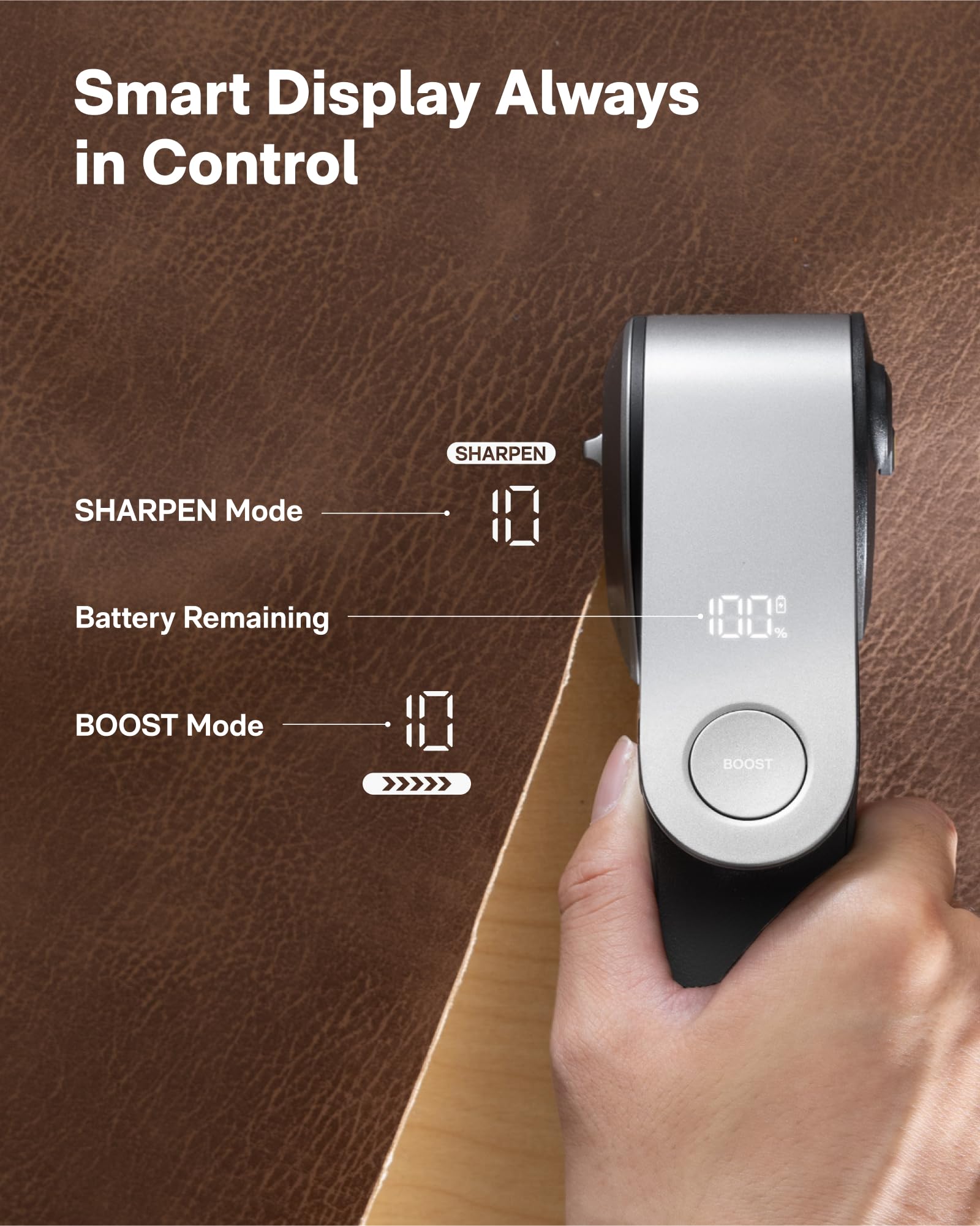 HOTO EdgeFlow Eco Boost system ensures smooth daily cutting.