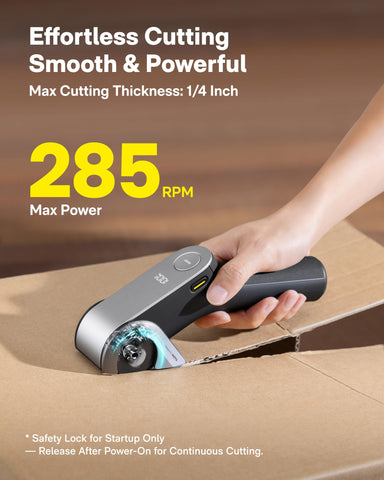 HOTO EdgeFlow titanium blade delivers precise cuts with wear resistance.