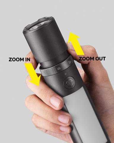 HOTO Emergency Flashlight seatbelt cutter for safe vehicle rescues.