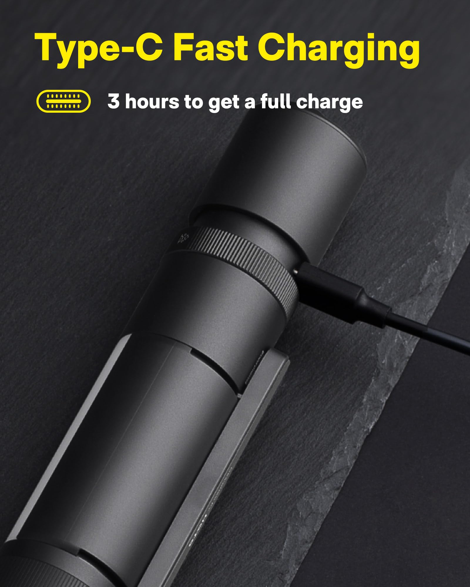 HOTO Emergency Flashlight window breaker helps escape during emergencies.