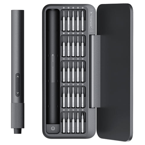 HOTO 25-in-1 mini screwdriver in rugged case for portable on-the-go repairs