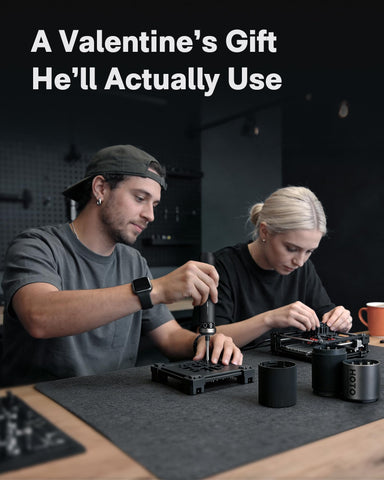 HOTO PixelDrive 360-degree LED light illuminates dark workspaces.
