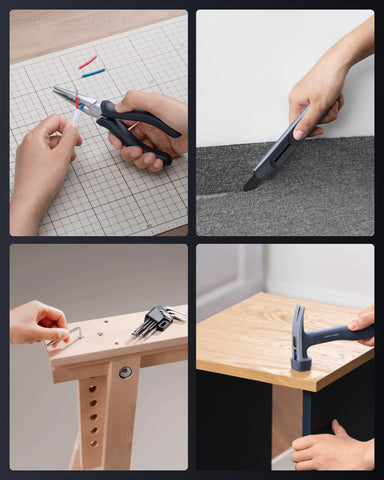 HOTO rubber hammer cover protects surfaces while tapping.