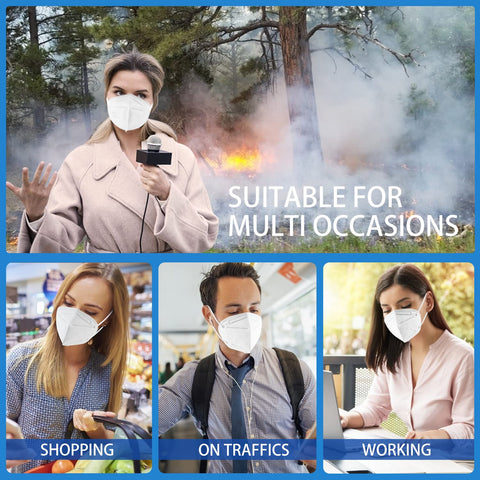 Hotodeal KN95 mask 40-pack inside box for easy storage.