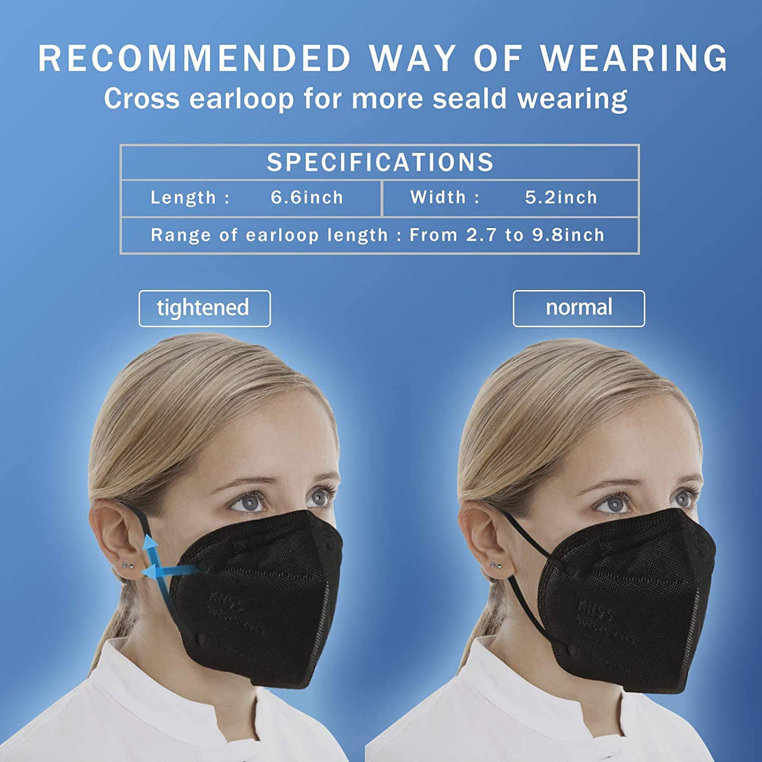 Hotodeal black KN95 mask ideal for daily use.