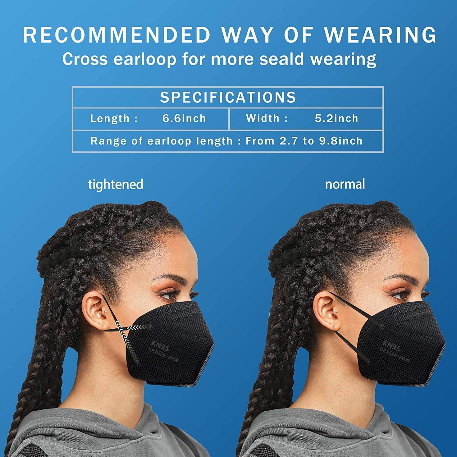 Compact, portable Hotodeal KN95 mask for on‑the‑go protection