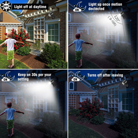 Hotomely 1000lm LED outdoor light brightening driveways and patios
